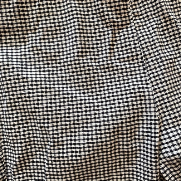 Old navy black and white gingham printed straight leg plants size 12 stretchy - Picture 2 of 5
